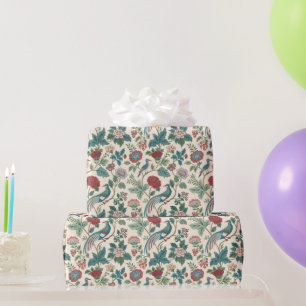 Vintage Chinoiserie Birds & Floral Wrapping Paper