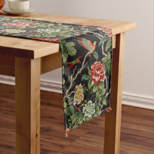 Vintage chinoiserie long table runner