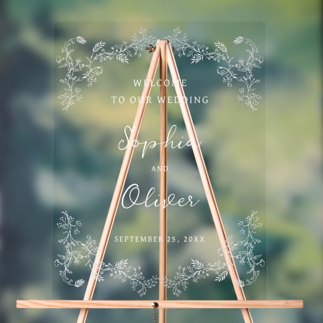 Vintage Chinoiserie Mariage Bienvenue (Neutre)