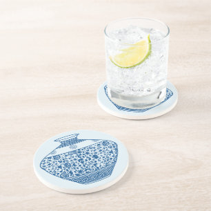 Vintage Chinoiserie Vase Ginger Jar Coaster