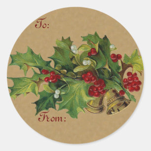 Vintage Chistmas Gift sticker