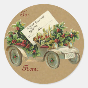 Vintage Chistmas Gift sticker