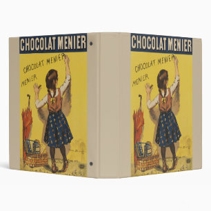 Vintage Chocolat Menier French Poster Bouisset Art Binder