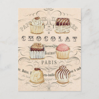 Vintage Chocolat...postcard Postcard