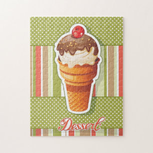 Vintage Chocolate ice cream Jigsaw Puzzle