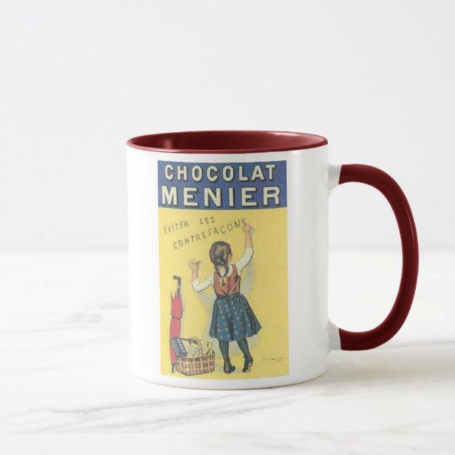 Vintage Chocolate Menier Ad Mug (Right)