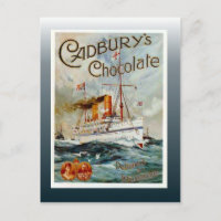 Vintage chocolate poster, Cadbury's Chocolate