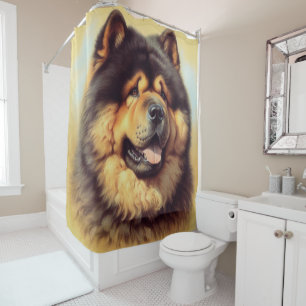 Vintage Chow-Chow Painting