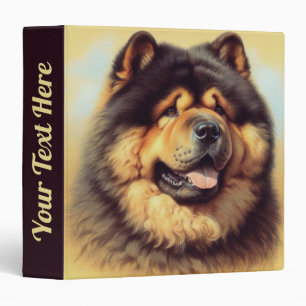 Vintage Chow-Chow Painting Binder