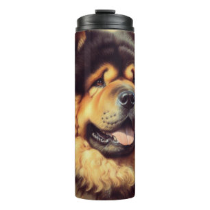 Vintage Chow-Chow Painting Thermal Tumbler