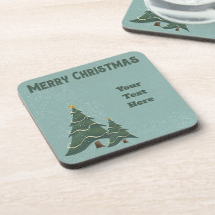 Vintage Chrismas Trees Coaster