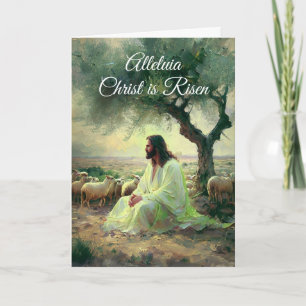 Vintage Christ is Risen Easter Christian Religious Invitation