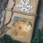 Vintage Christian Christmas Adoration Shepherds Square Sticker<br><div class="desc">Adoration of the Sheperds (1891-1892) by Albert Edelfelt. Great vintage religious christian catholic christmas illustration featuring the Infant Jesus Christ, the son of God, with His Holy Mother, the Blessed Virgin Mary, in Bethlehem. The shepherds came to adore Baby Jesus in the manger during the Holy Night of His Birth....</div>