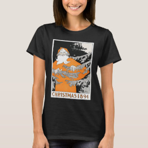Vintage Christmas 1894 Santa Claus Retro Artwork U T-Shirt