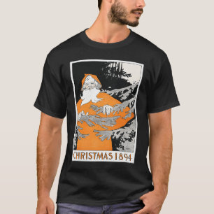 Vintage Christmas 1894 Santa Claus Retro Artwork U T-Shirt