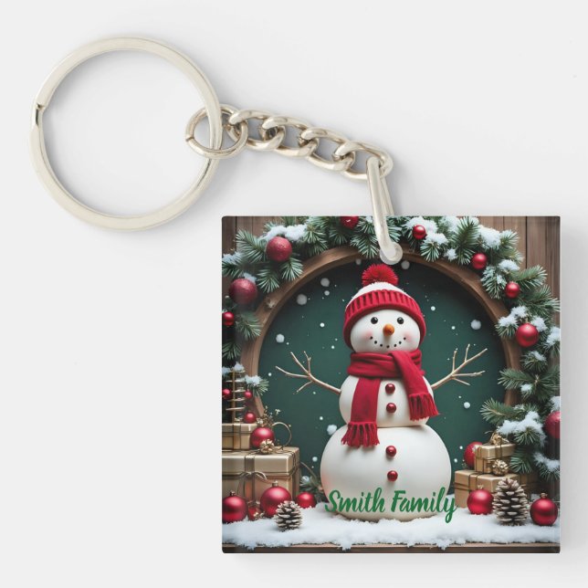 Vintage Christmas - Acrylic Keychain (Front)