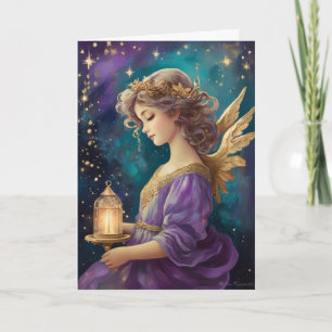 Vintage Christmas Angel Custom Message Card