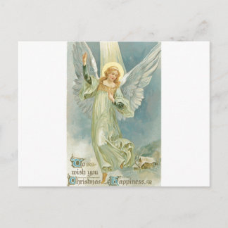 Vintage Christmas Angel Holiday Postcard