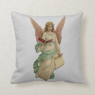 Vintage Christmas Angel Pillow