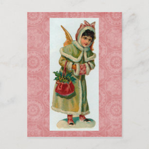 Vintage Christmas Angel Postcard