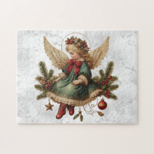 Vintage Christmas Angel Puzzle