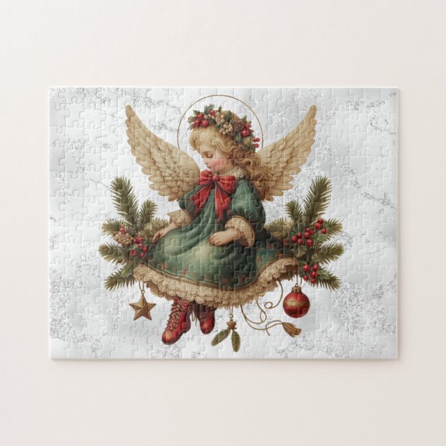 Vintage Christmas Angel Puzzle (Horizontal)