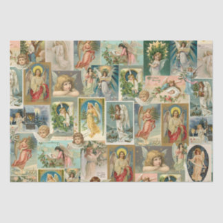 Vintage Christmas Angel Tissue Paper Wrap