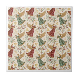 Vintage Christmas Angels  Tile