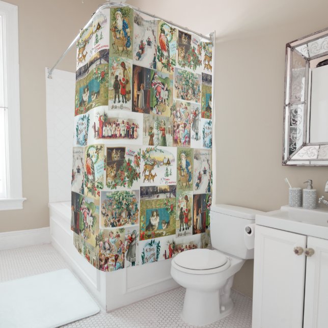 Vintage Christmas Antique Collage (In Situ)