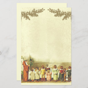 Vintage Christmas beige people