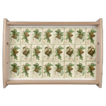 Vintage Christmas Bells  serving tray