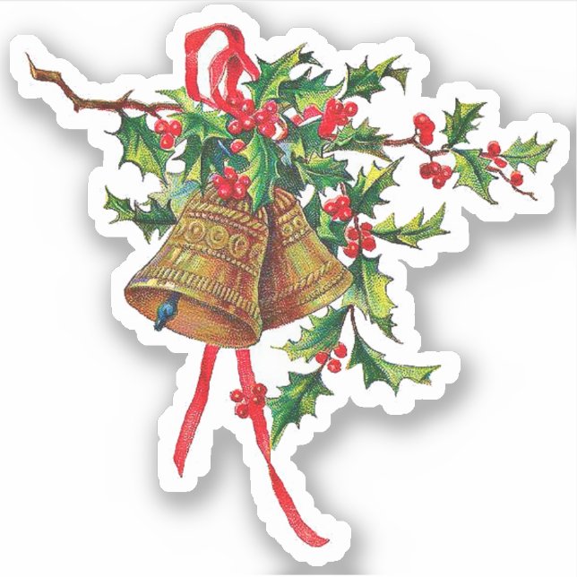 Vintage Christmas Bells With Holly Vinyl (Front)