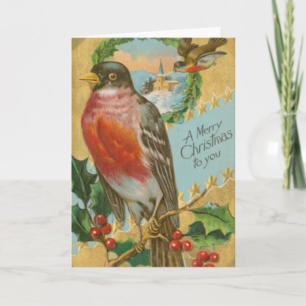 Vintage Birds Cards, Greeting Cards &amp; More | Zazzle CA