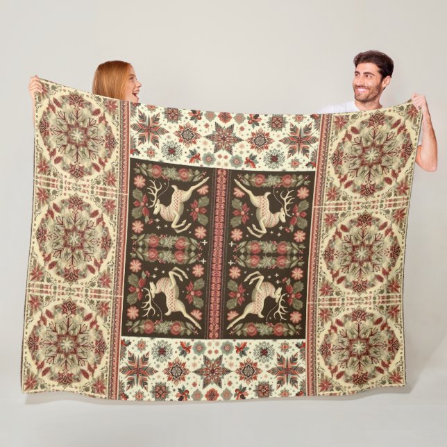 Vintage Christmas Blanket Design (In Situ)