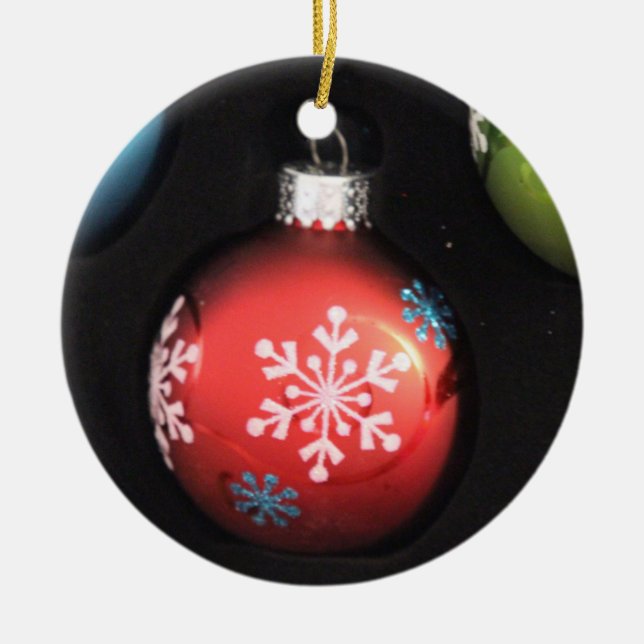 Vintage Christmas bulb ornament (Front)