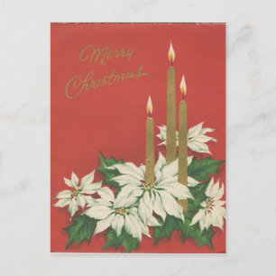Vintage Christmas Candle Trio Card
