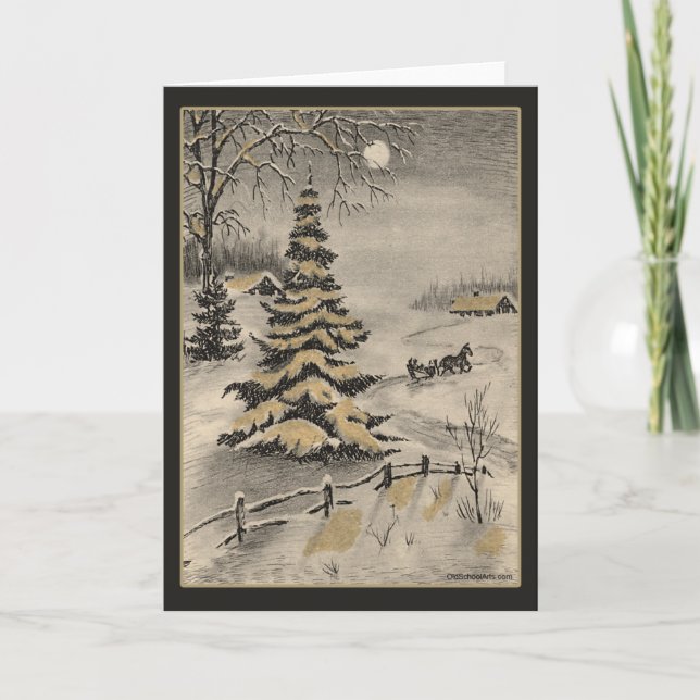 Vintage Christmas Card (Front)