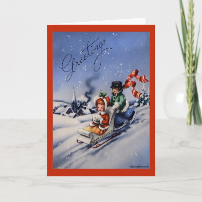 Vintage Christmas Card (Front)