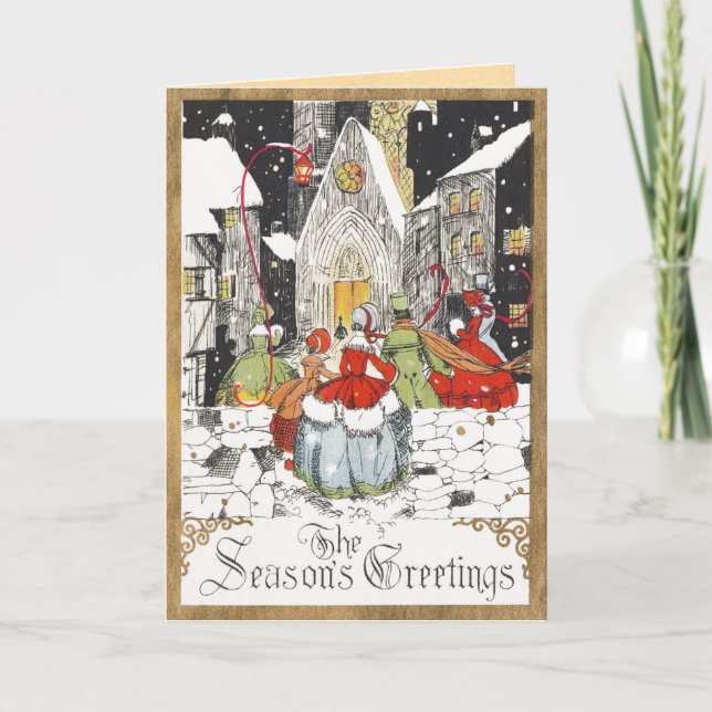 Vintage Christmas Card (Front)