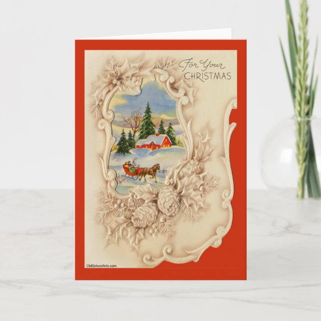 Vintage Christmas Card (Front)