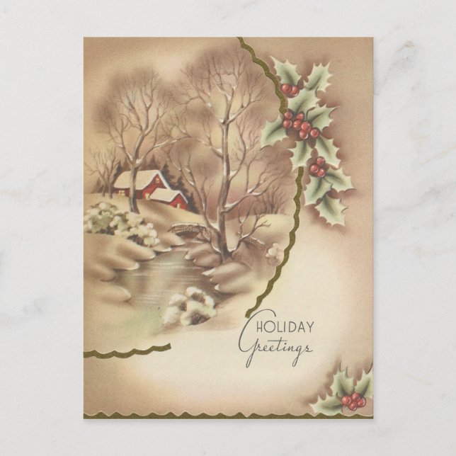 Vintage Christmas Card (Front)