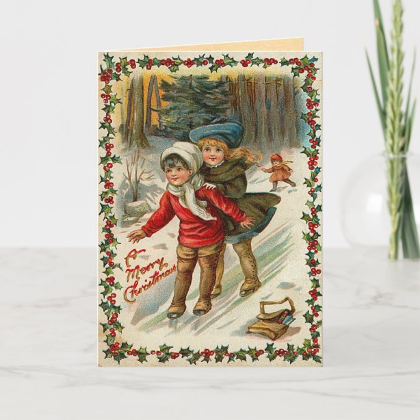 Old Fashion Christmas Cards Zazzle Ca 8347