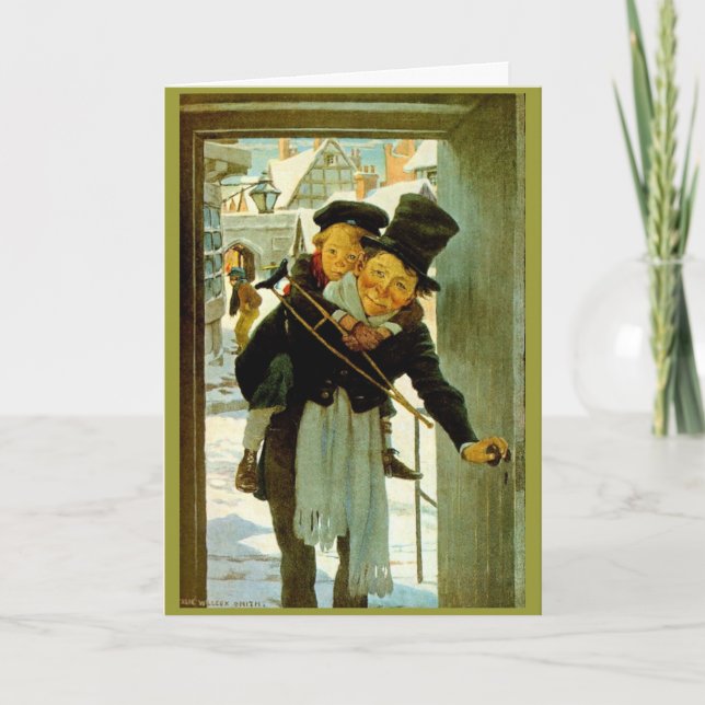 Vintage Christmas Card "A Christmas Carol" (Front)