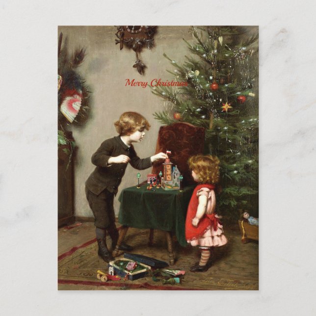 Vintage Christmas Card Decoration (Front)