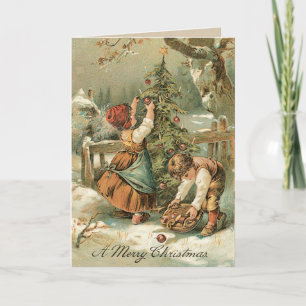 Vintage Christmas Card - Very sweet card