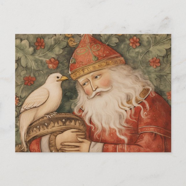 Vintage Christmas Card | Vintage Santa postcard (Front)