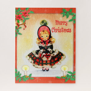 Vintage Christmas Caroler Jigsaw Puzzle