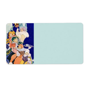 Vintage Christmas Carolers Under the Stars 