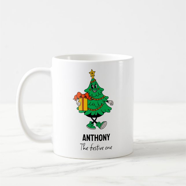 Vintage Christmas Character Custom Personality Mug (Left)