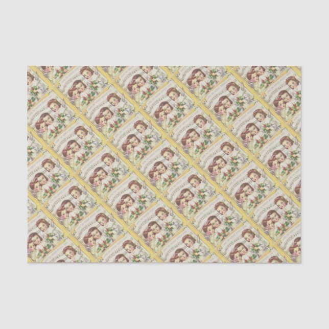 Vintage Christmas Choir Tissue Paper (Front)